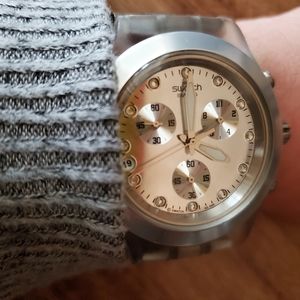 Swatch Full Blooded Watch in Silver